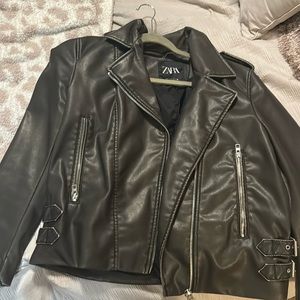 Zara leather jacket